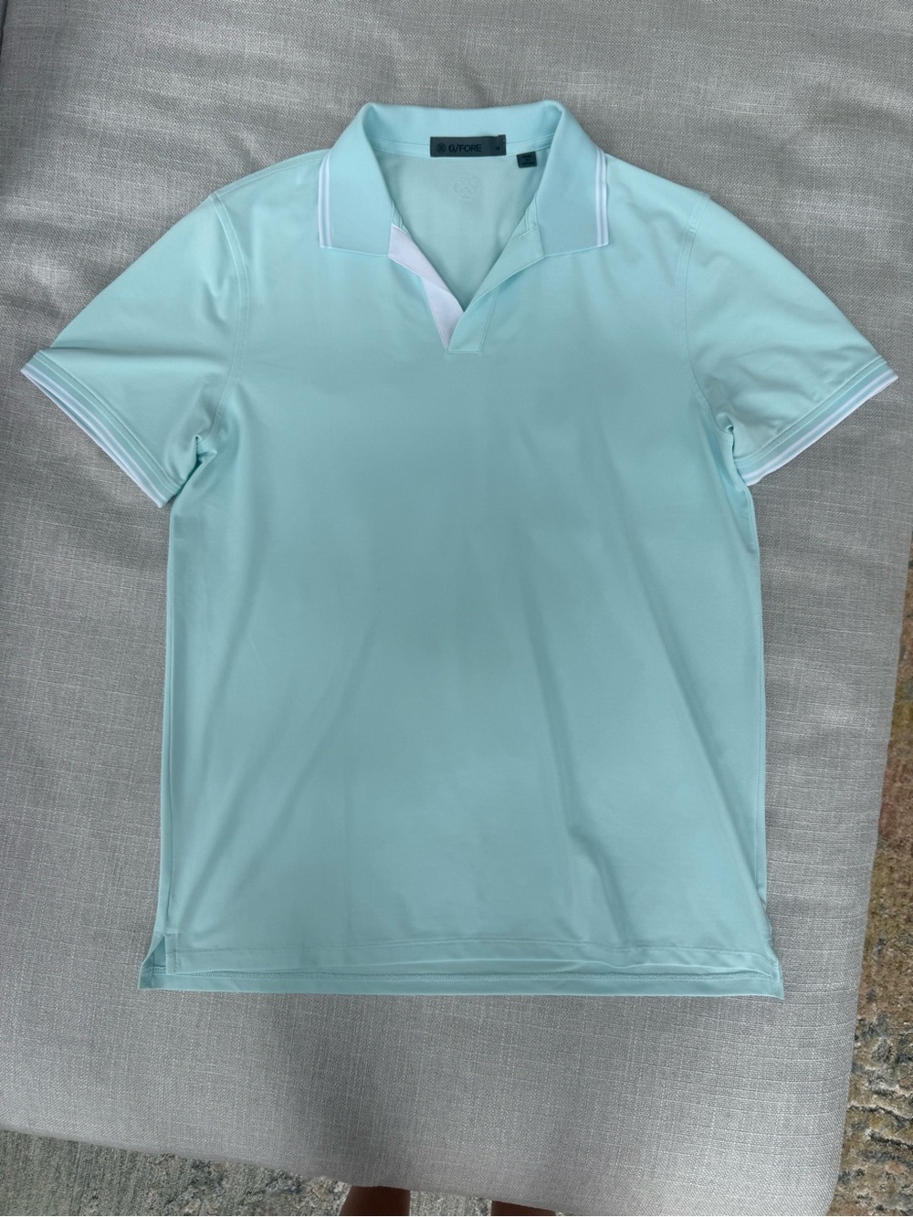 G/FORE Mint Polo with White Trim